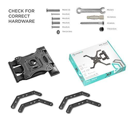 ONKRON TV Wall Mount Bracket Tilt Swivel for 32" – 70 Inch LCD LED Flat Screens up to 77 LBS Fully Adjustable Arm M4L Black