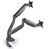 ONKRON Dual Monitor Desk Mount Stand for 23 to 32-Inch LED LCD Monitors up to 19.8 lbs G200 Black/silver