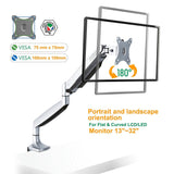 The ONKRON Monitor Desk Mount for 23 to 32-Inch LED LCD Flat Monitors up to 19.8 lbs G100 Black