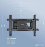 ONKRON TV Wall Mount Bracket Full Motion Articulating Arm for 40" - 75 Inch LED LCD Plasma Flat Screen TV M7L