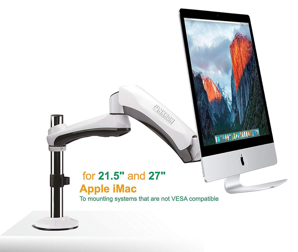 Desk Mount for Apple iMac Onkron G1MAC White