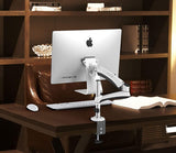 Desk Mount for Apple iMac Onkron G1MAC White on desk